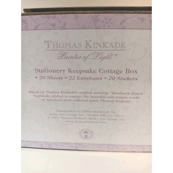 Thomas Kinkade Country Cottage House Keepsake Box Jewlery Storage No Stationary - Picture 6 of 16